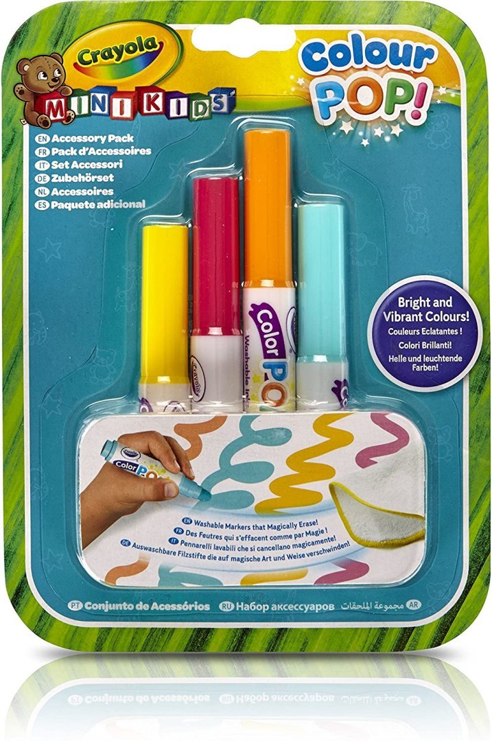 Crayola | Colour POP! | Zestaw 4 suchościeralnych mini flamastrów